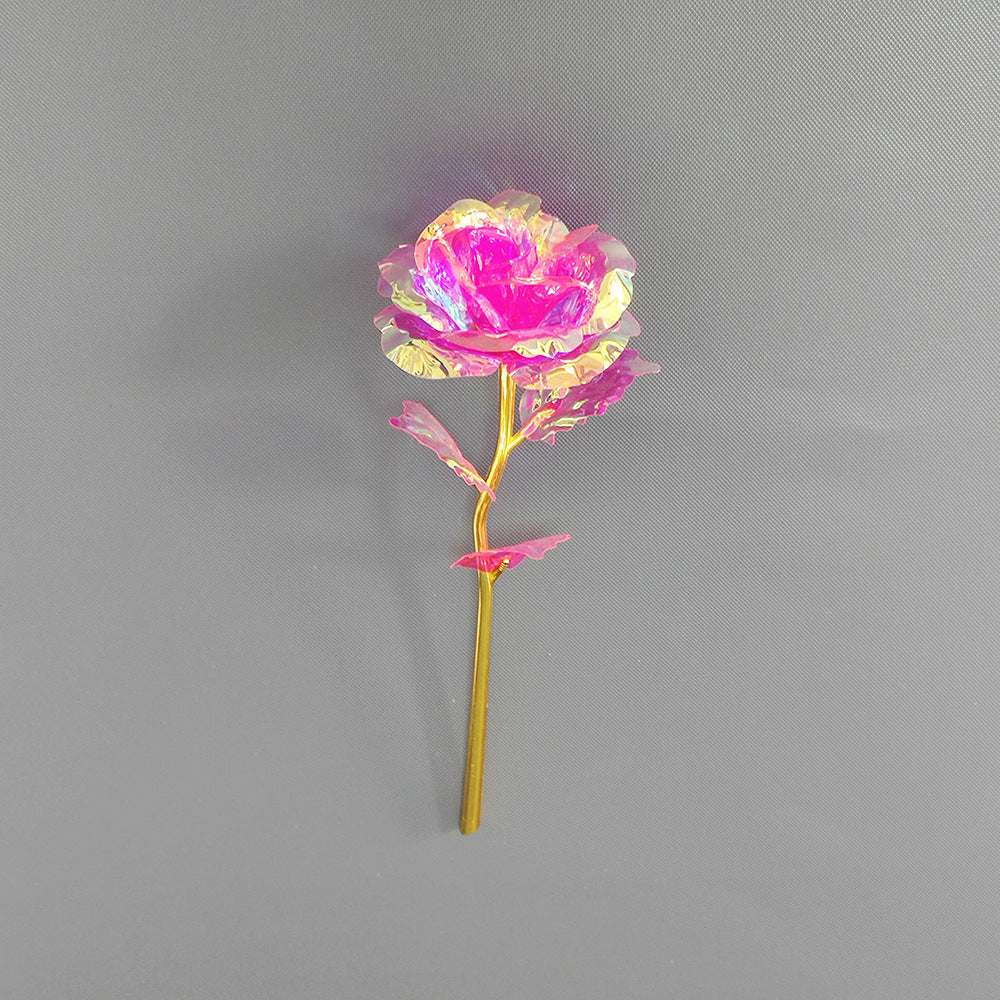 Wholesale of 10pcs Valentine's Day Glow Gold Foil Rose Gift Box